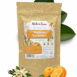 Sól Himalajska do kąpieli Waniliowa Pomarańcza